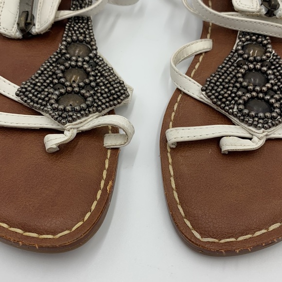 Sam Edelman for American Eagle Beaded Gladiator Sandals Size 8 - Picture 9 of 14